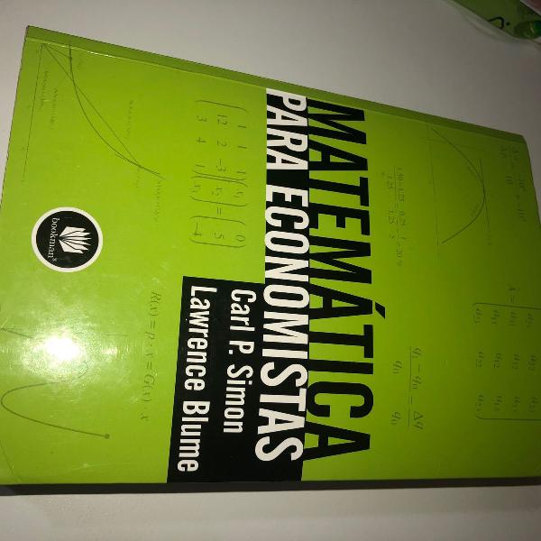 livro de matemática para economistas