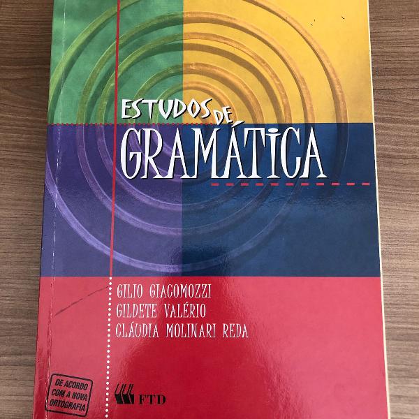 livro didático estudos da gramática