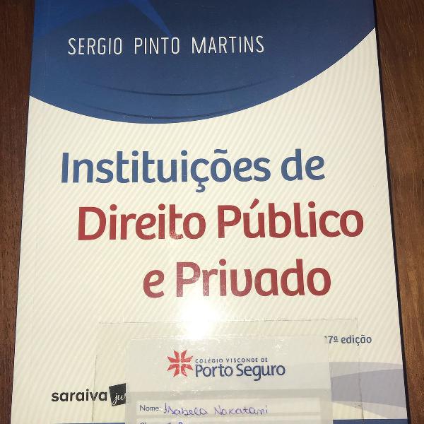 livro instituições de direito público e privado
