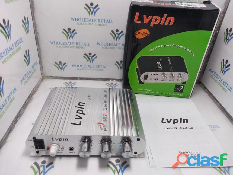 Mini Amplificado Prata LVPIN 838, Excelente Beneficio e
