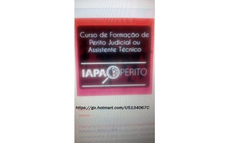 Oportunidade curso de perito judicial