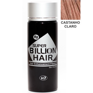 Super Billion Hair Fibra para Calvície Castanho Claro 8g