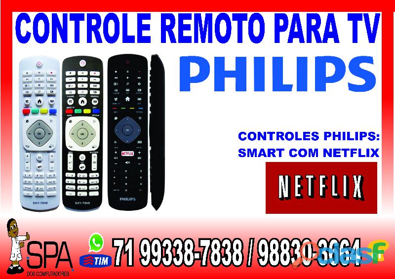 Controle Philips Teclas Youtube e Netflix em Salvador Ba