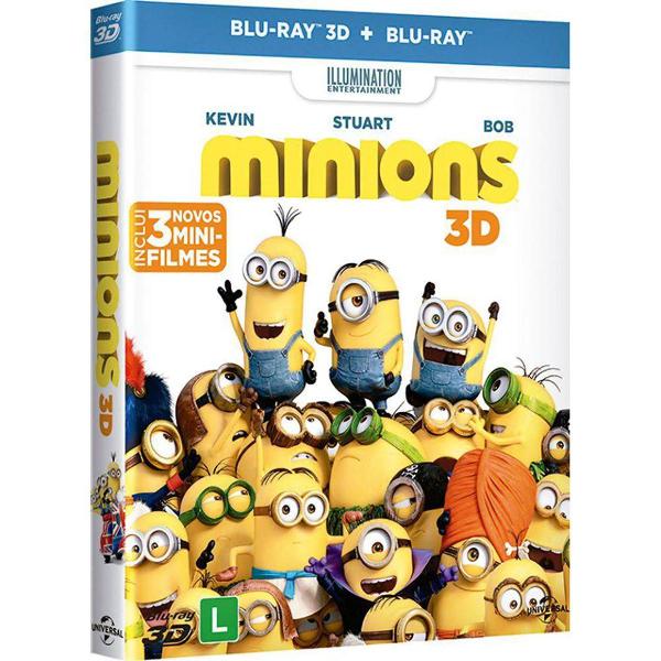 BD+BD3D: Mínions (filme em Blu-Ray Disc dublado p/ Thalia