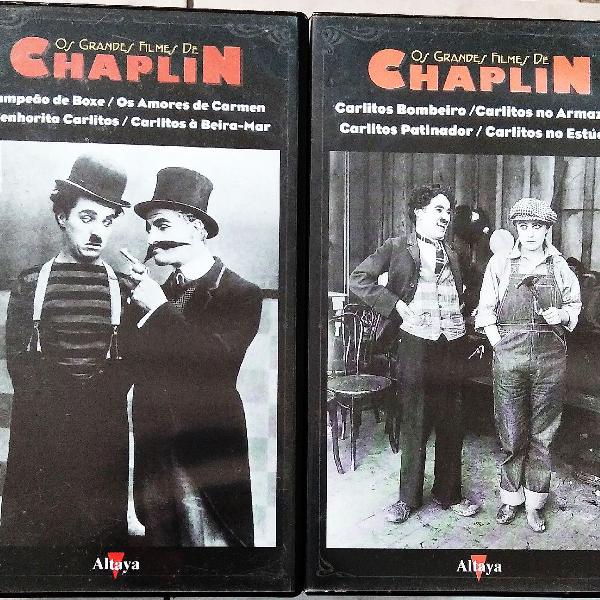 Fitas vhs clássicos Charles Chaplin