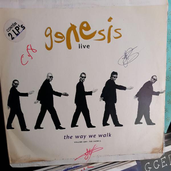 LP Genesis The way we walk LIVE Vinil Duplo encarte MIDIA