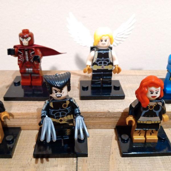 Lego X-Men Magneto Fera Bloco de Montar Kit 06 Minifiguras