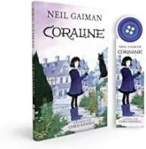 Livro Coraline + Marcador - Capa Dur Neil Gaiman