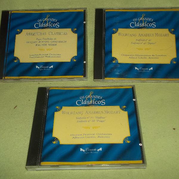 Lote de 3 CDs Os Grandes Clássicos