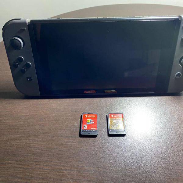 Nintendo Switch com jogos