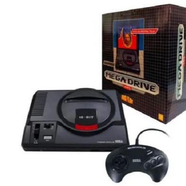 Vídeo Game Mega Drive +Joystick + Cartão SD com 22 Jogos +