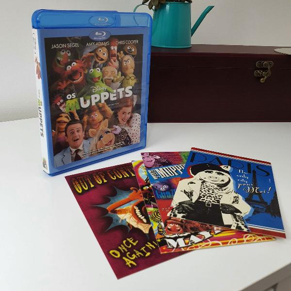 blu-ray os muppets o filme + cartões