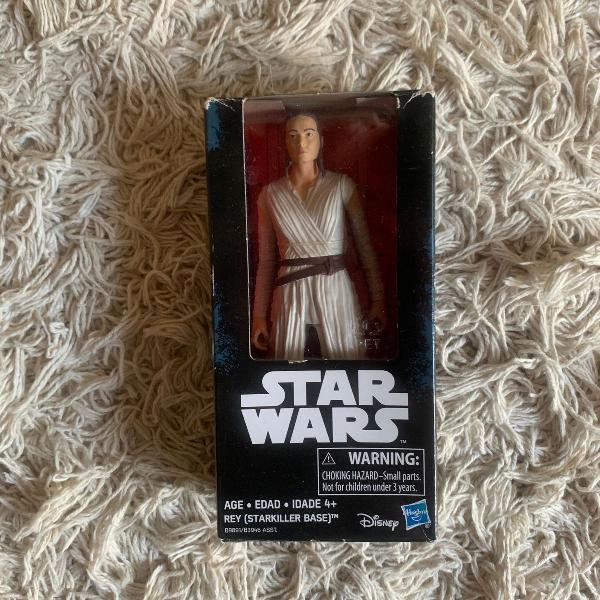 bonequinha colecionável star wars rey