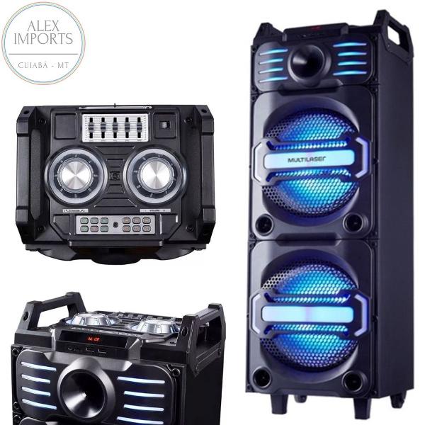 caixa som amplificada multiuso multilaser 350w rms