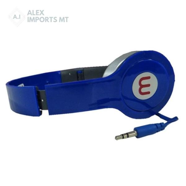 fone de ouvido barato headset azul hardline