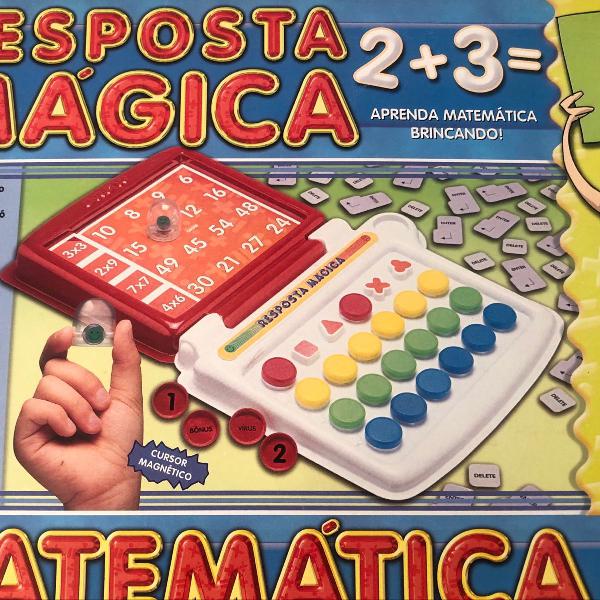 jogo resposta mágica de matemática
