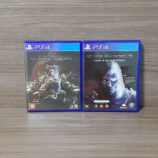 kit ps4 shadow of war e shadow of mordor