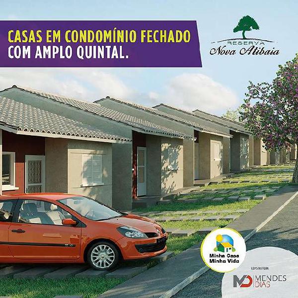 Casa de condomínio para venda possui 120 metros quadrados