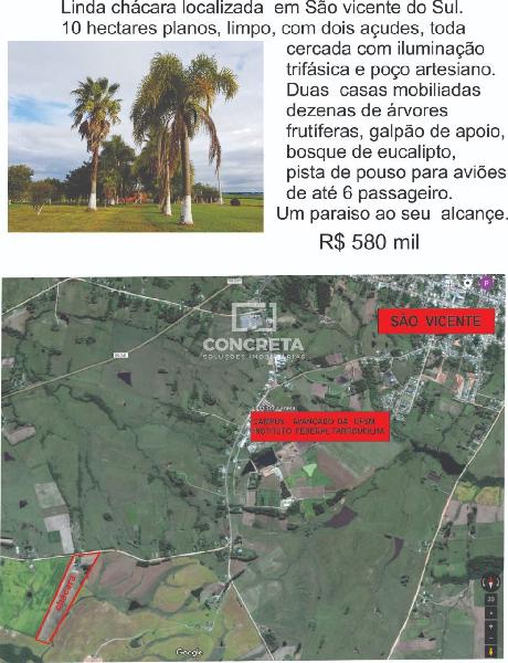 Fazenda/sítio/chácara/haras à venda no Zona Rural - Sao