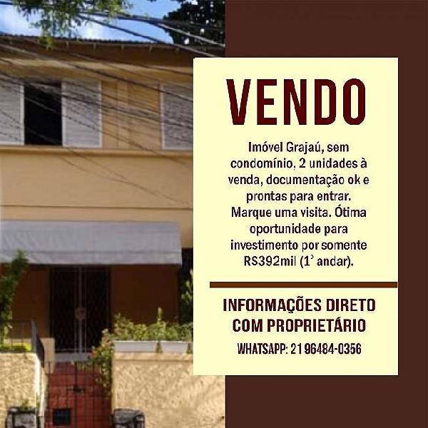 Vendo 2 casas independentes sem cond. no Grajaú, Rio de