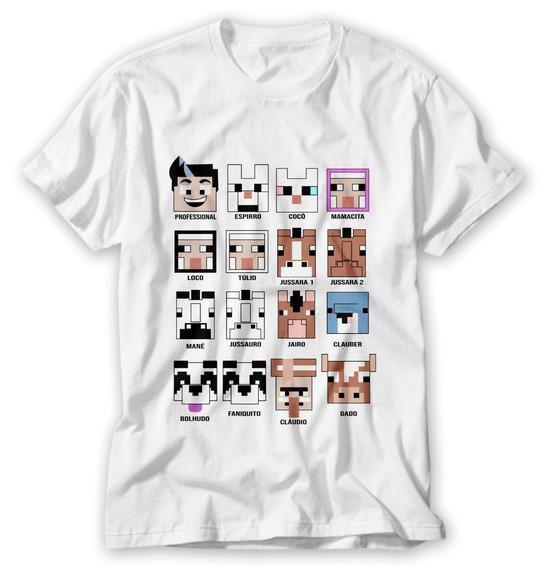 Camiseta Personagens Minecraft