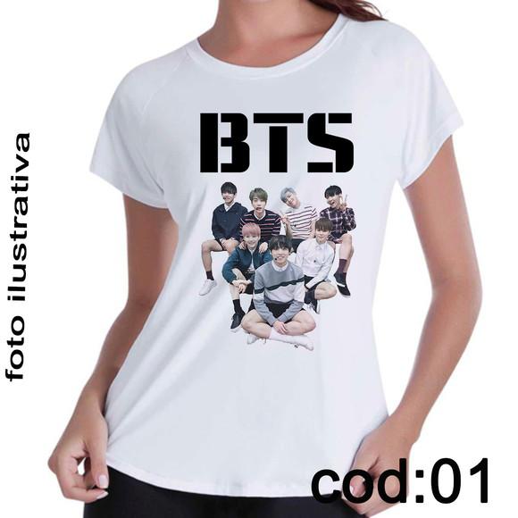 Camiseta bts BTS Feminino ou Masculino