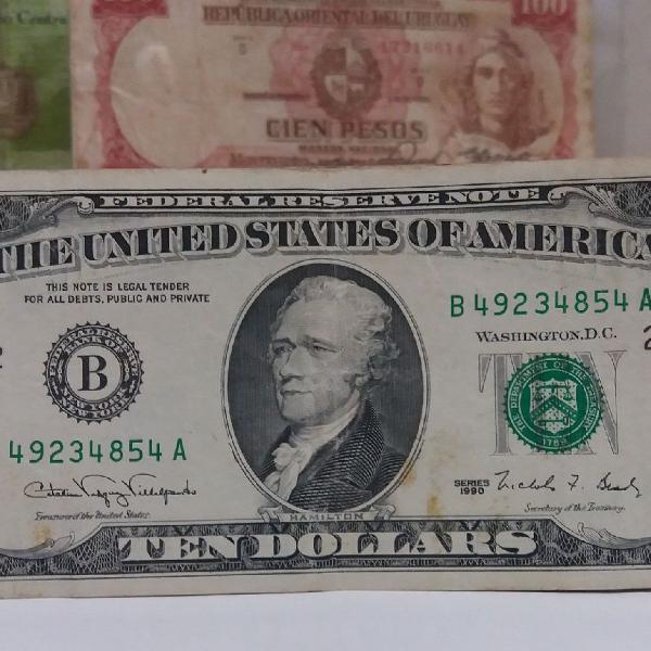 Cédula de 10 dollar americano