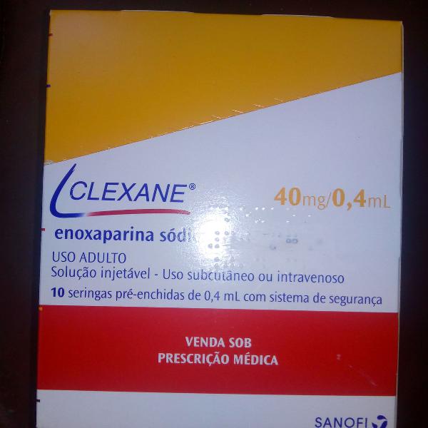 Clexane de 40mg .anticoagulante.kit com 04 seringas lacradas