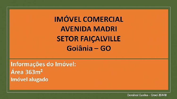 Imóvel comercial para venda tem 334 metros quadrados em