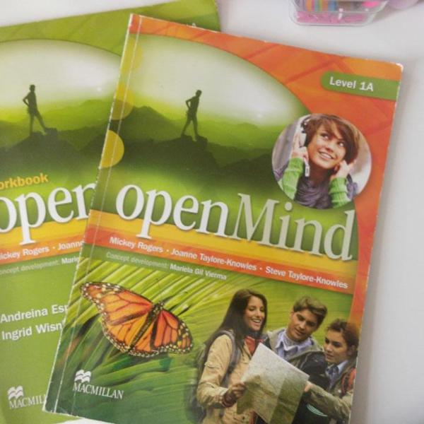 Livro Open Mind e Workbook