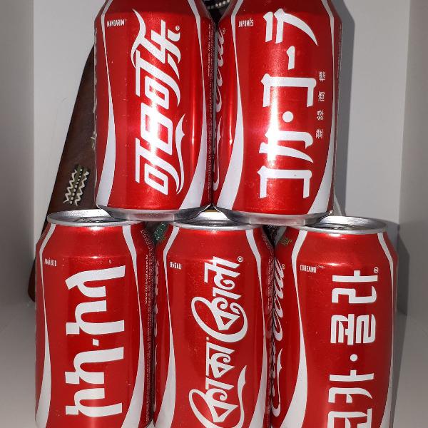 Lote Latas Coca-Cola - Idiomas Países Copa Do Mundo FIFA