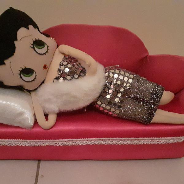 Vintage Betty Boop no sofá 40cm Enfeite