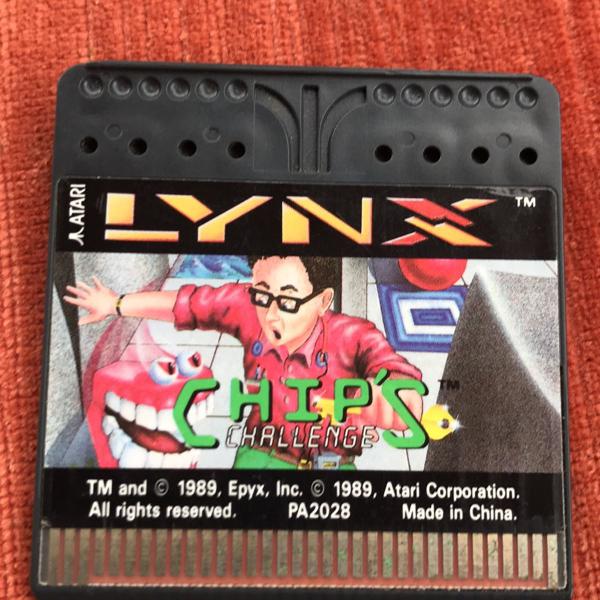cartucho lynx atari 1989 chips challenger
