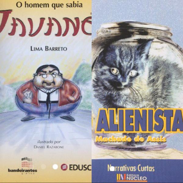 contos clássicos brasileiros em 2 livros pequenos