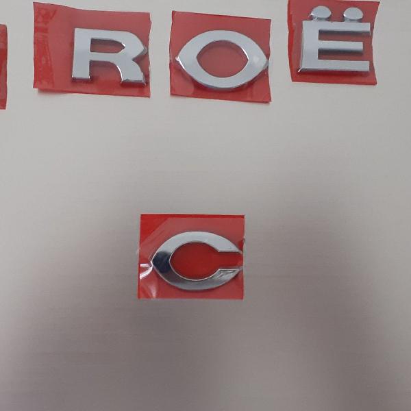 emblema citroen letra "c" do C3 até 2012