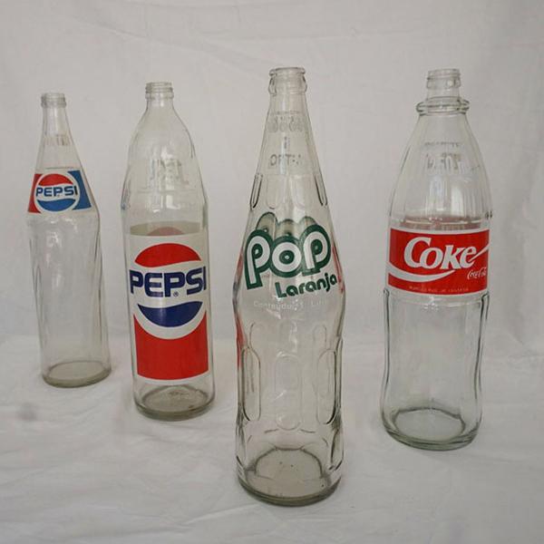 garrafas de refrigerante década 90