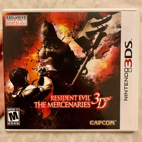 jogo nintendo 3ds, resident evil the mercenaries 3d