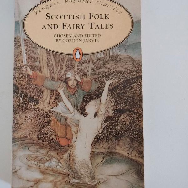 livro em inglês "Scottish Folk and Fairy Tales"