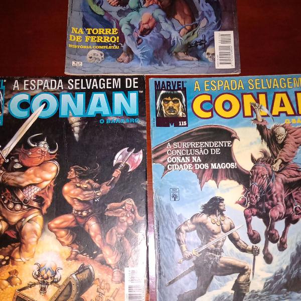 lote com 3 Edições A Espada Selvagem de CONAN