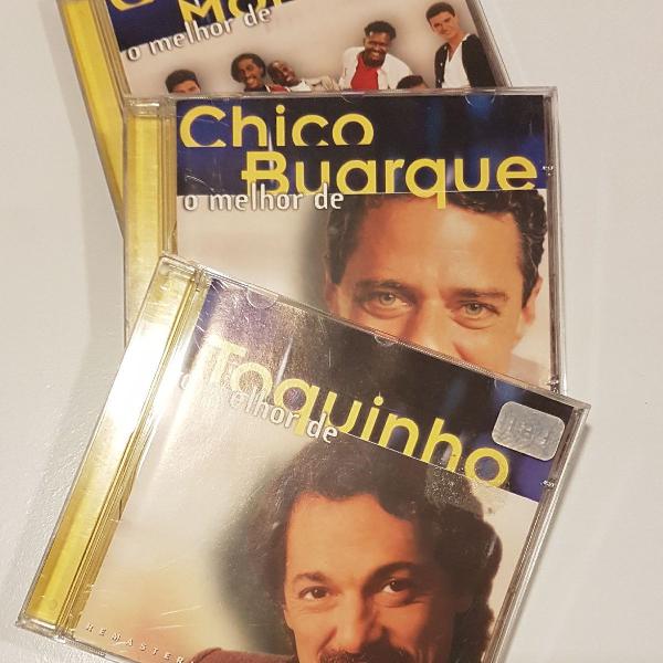 3 cds originais remasterizados "o melhor de"
