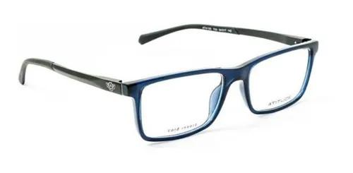 Armação Oculos Grau Atitude At4120 T03 Azul Translucido