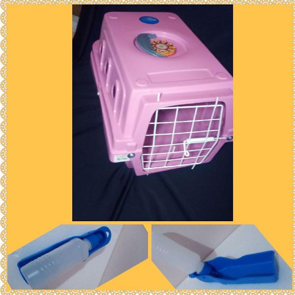 Caixa de transporte para gatos e cães de pequeno porte com