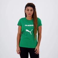 Camiseta Puma Palmeiras Graphic Verde e Branca