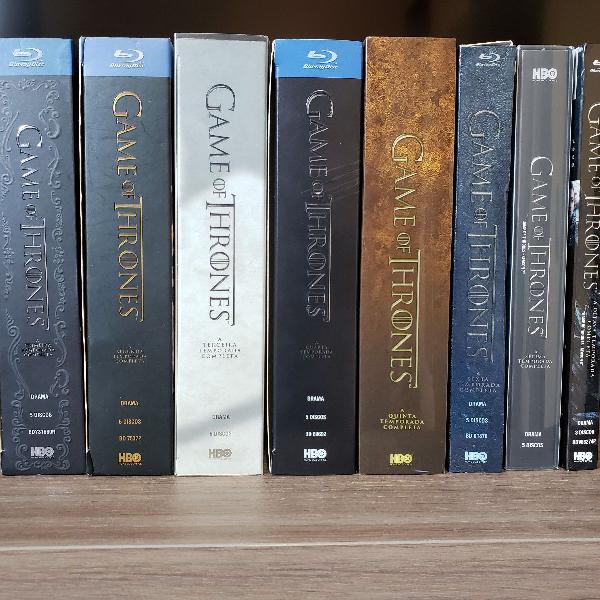 Coleção blu-ray Game of Thrones temporadas 1-8 digipack