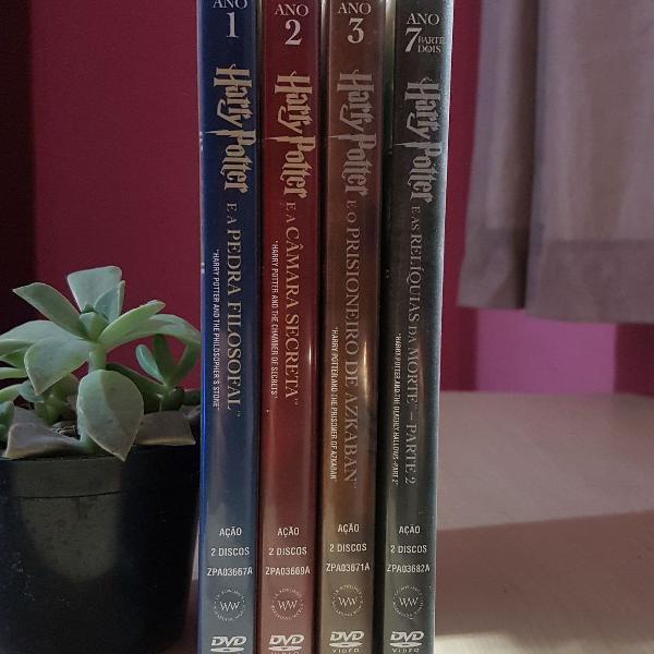 Edição Especial Dois-Discos Harry Potter ano 1,2,3 e 7