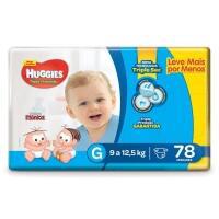 Huggies Fralda Tripla Proteção Hiper G 78 Fraldas <div