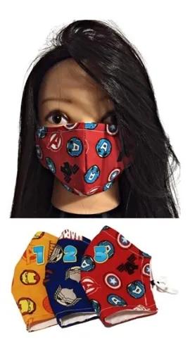 Kit 2 Máscaras Higiênicas De Proteção Infantil Lavável