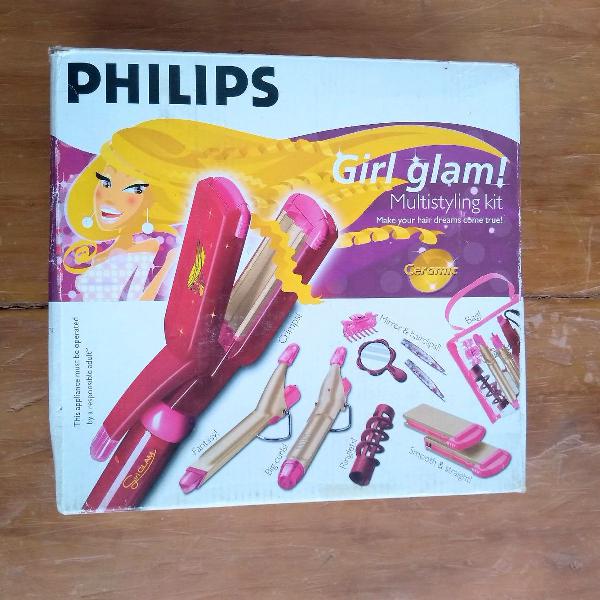Kit chapinha e babyliss Girl Glam Philips
