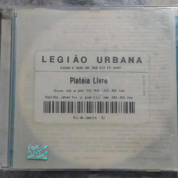 Legião Urbana - Cd Plateia Livre raro