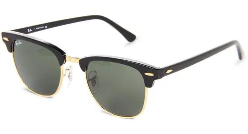 Oculos De Sol Rb3016 Clubmaster Preto Unisex Masculino